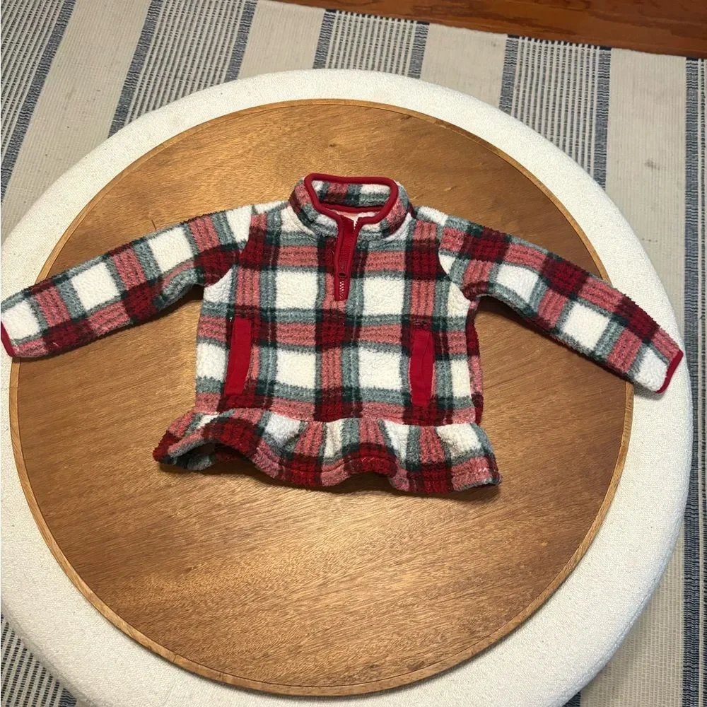 Gymboree Red and White Checkered Kids Sweater